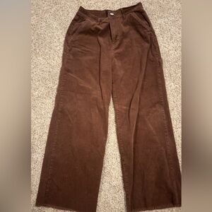 Brown Women’s Corduroy Forever 21 Pant - Large